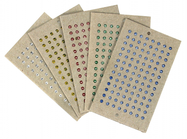 Opalith Einzelkarte Classic mit Nummern, gelb